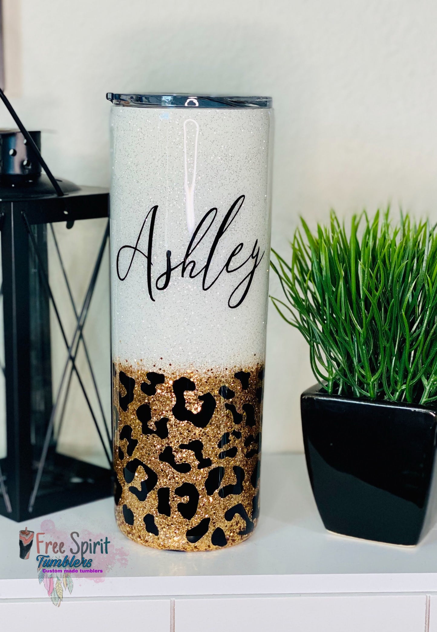 Cheetah Print personalized Epoxy Tumbler