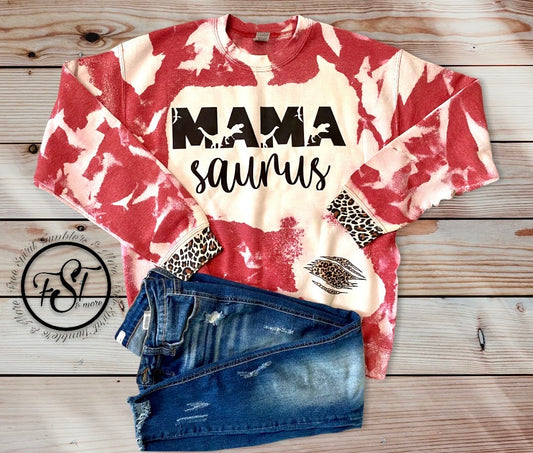 Mama Saurus bleached sweatshirt