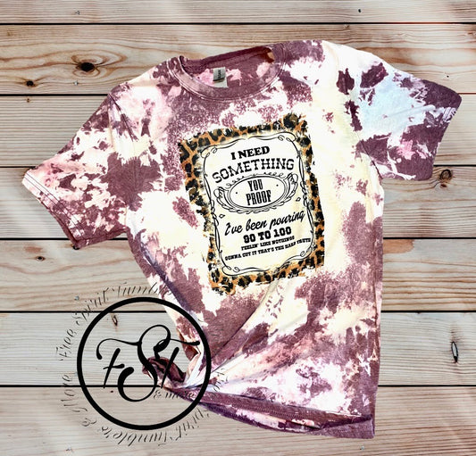 You Proof bleached T-shirt