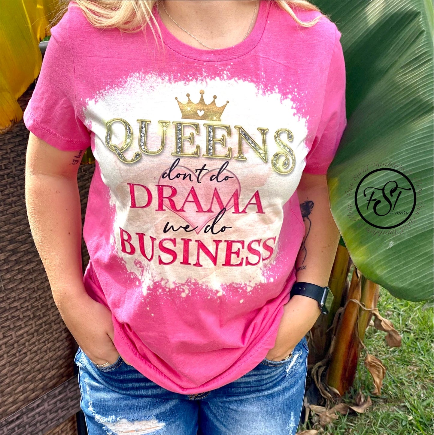 Queens don’t do drama we do business bleach T-shirt